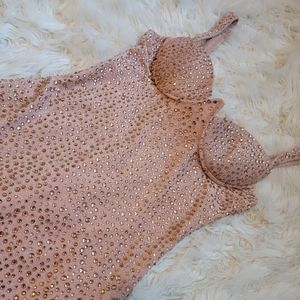 Oh Polly Pink Rhinestone Dress